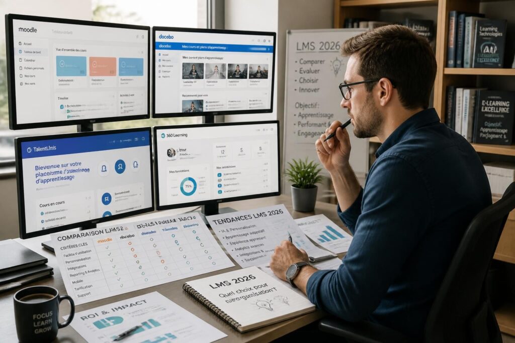 découvrez notre comparatif 2026 des meilleures plateformes e-learning pour choisir le lms adapté à vos besoins de formation en ligne.