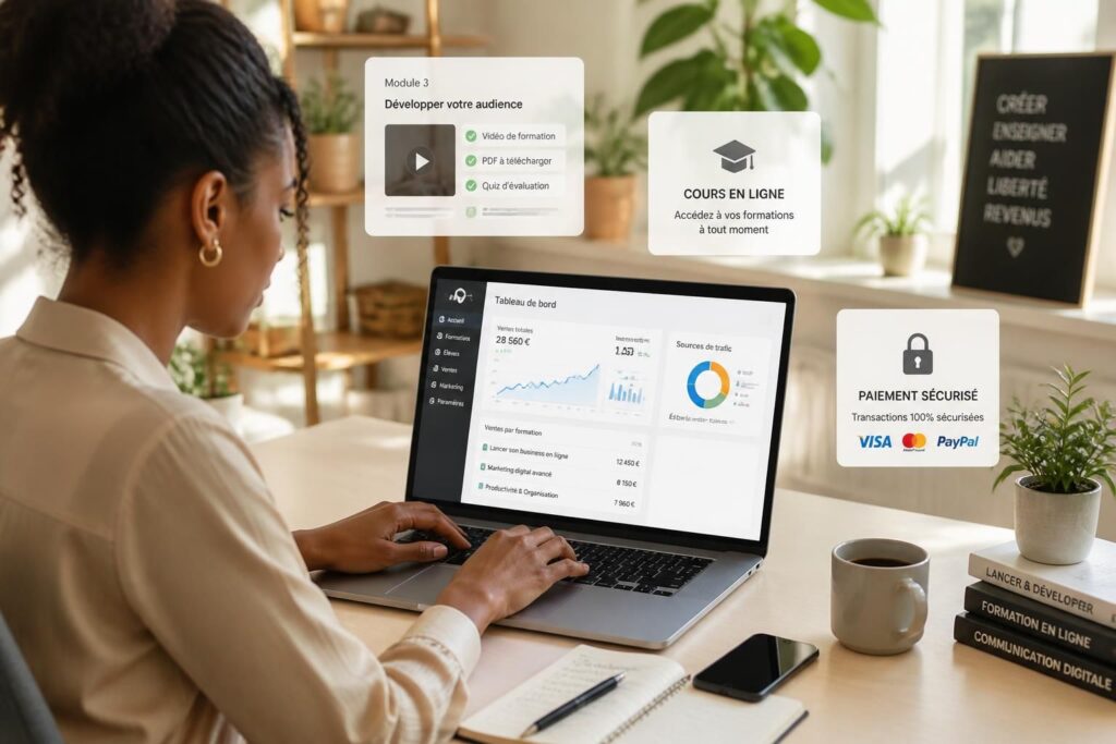 Vendre ses formations en ligne : du module e-learning au business rentable