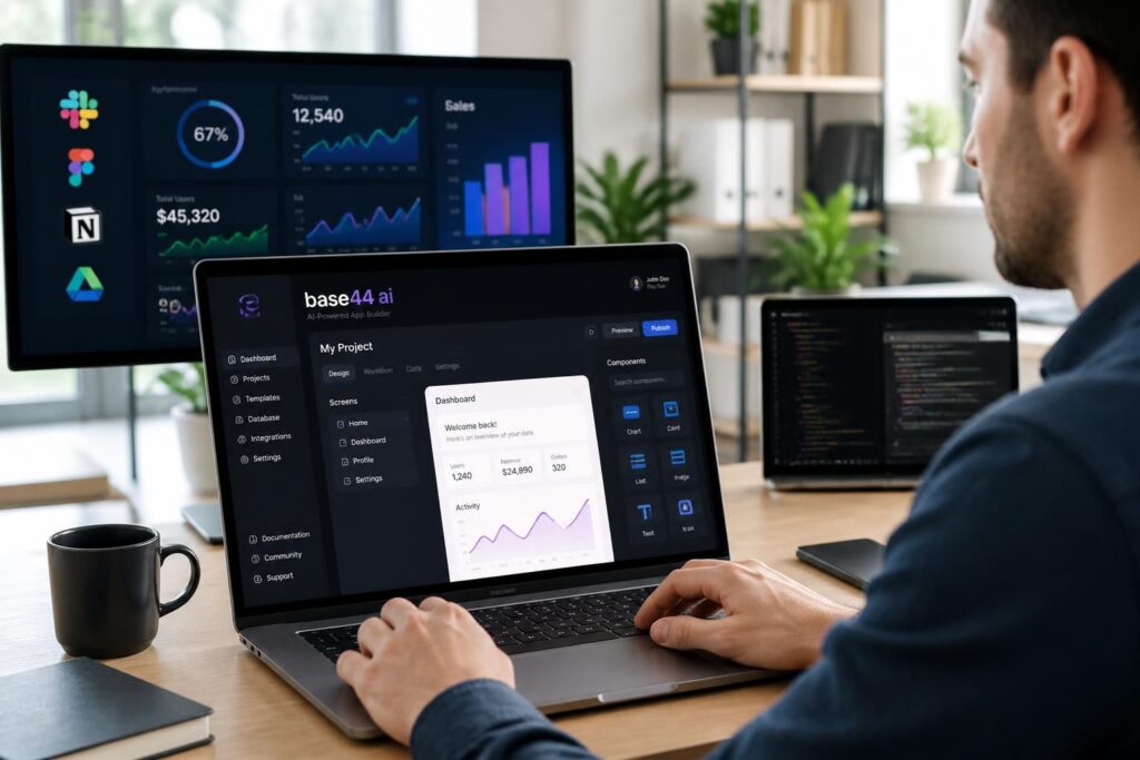 découvrez base44 ai, l'application innovante qui révolutionne la création d'apps grâce à ses fonctionnalités avancées et son interface conviviale. présentation complète de cet app builder performant et facile à utiliser.