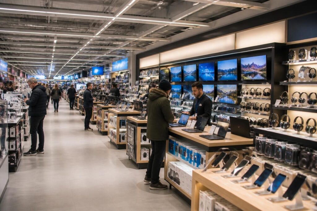 découvrez les offres et services des sections multimédia chez leclerc et carrefour, les grandes surfaces qui proposent une large gamme de produits électroniques et technologiques.