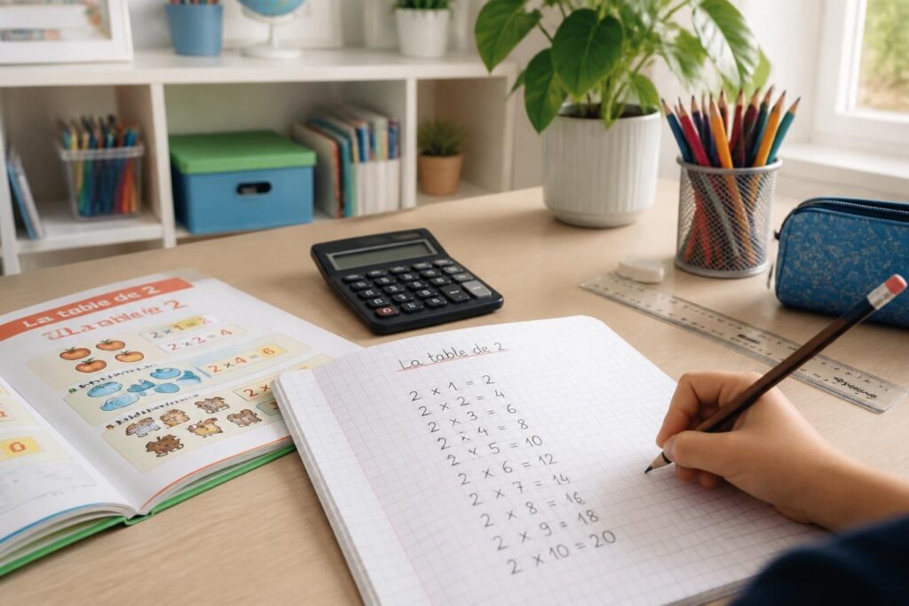 Table de 2 : méthode simple pour apprendre la multiplication