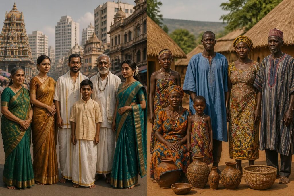 découvrez comment l'âge et la classe influencent les structures sociales en inde et en afrique, avec une analyse approfondie des tableaux et des systèmes sociaux spécifiques à ces régions.