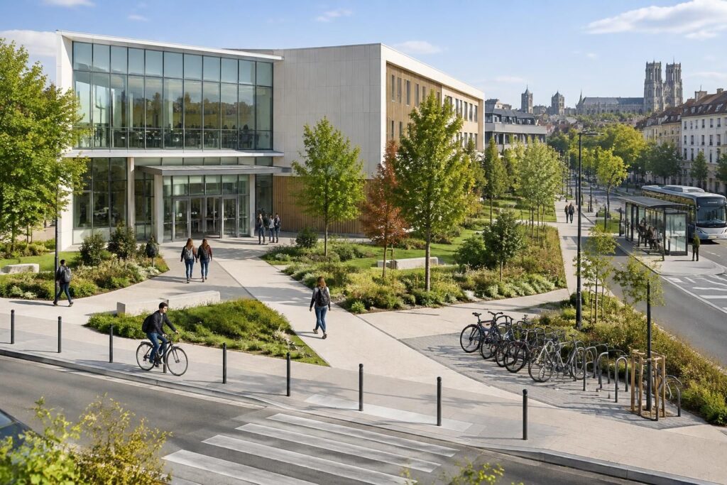 retrouvez le plan du campus croix-rouge à reims, son adresse et les informations pratiques pour organiser votre visite et accéder aux différents services.