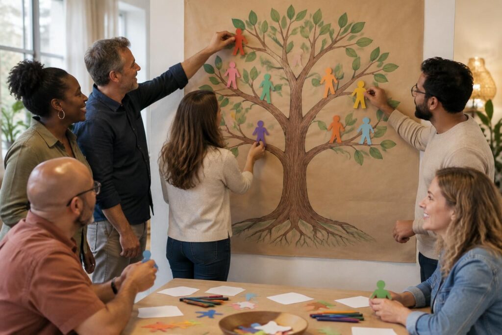 animez vos formations et ateliers avec l’icebreaker de l’arbre à personnage, une activité ludique pour briser la glace et stimuler les échanges.